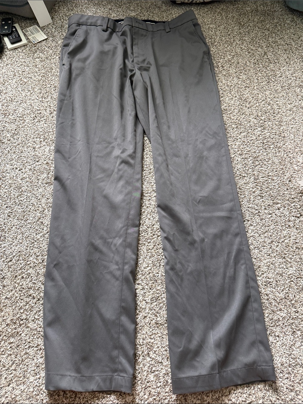 Amazon Essentials Men's Gray Dress Pants - Straight Leg